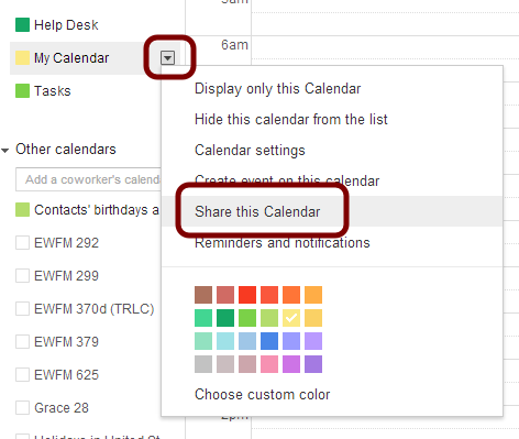 share google calendar tips and tricks